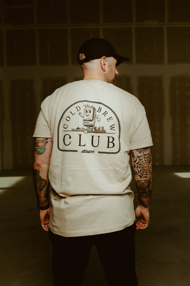 Beige Cold Brew Club T-Shirt
