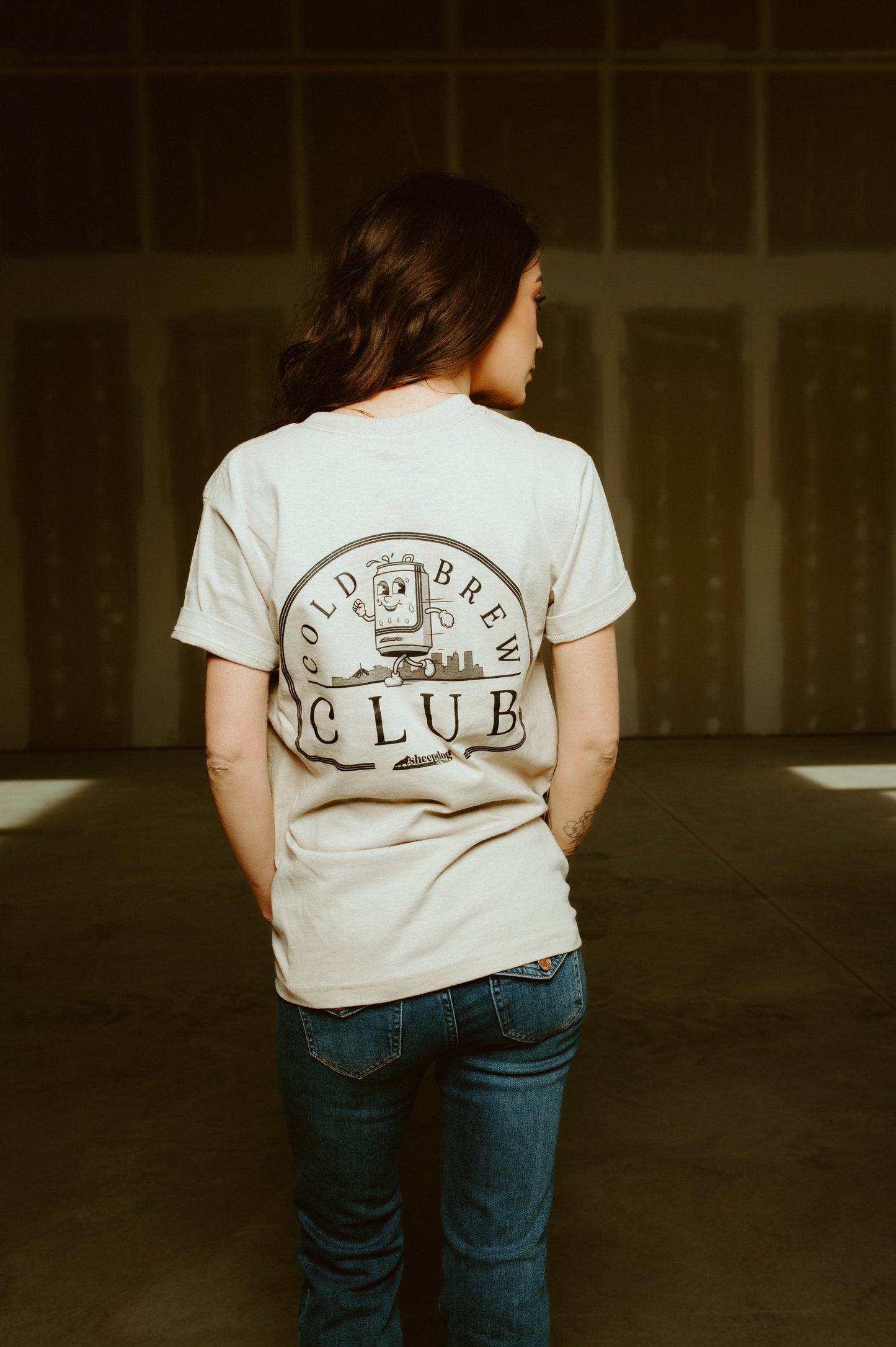 Beige Cold Brew Club T-Shirt